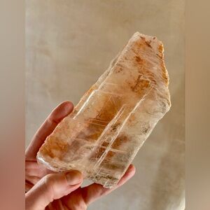 Rare, Stunning Mexican Selenite Slab